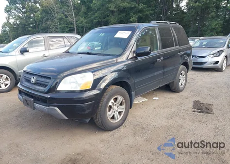 2005 Honda Pilot Ex-L из США, поврежденный, VIN 5FNYF185X5B011409